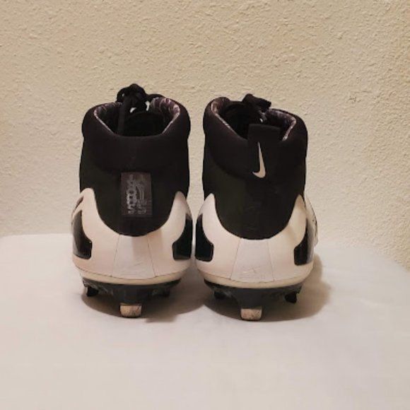 Nike Zoom Trout 4 Men's Metal Baseball Cleats - Black/White - Picture 2 of 7